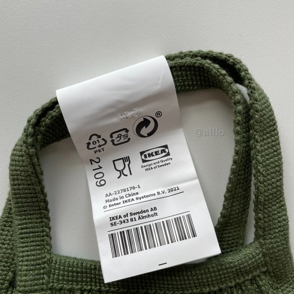 IKEA KUNGSFORS Mesh bag, green - Picture 8 of 15